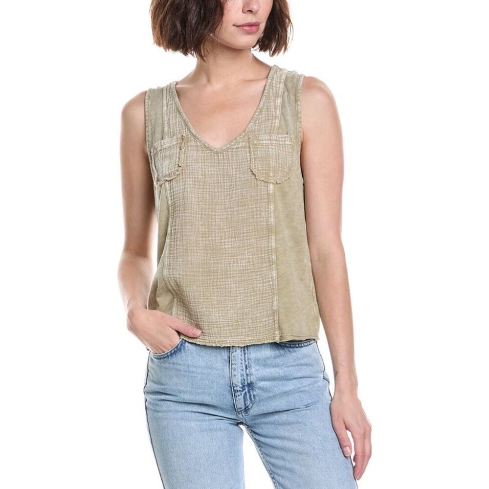 Xcvi Womens Kirkley Tank Top, Brown